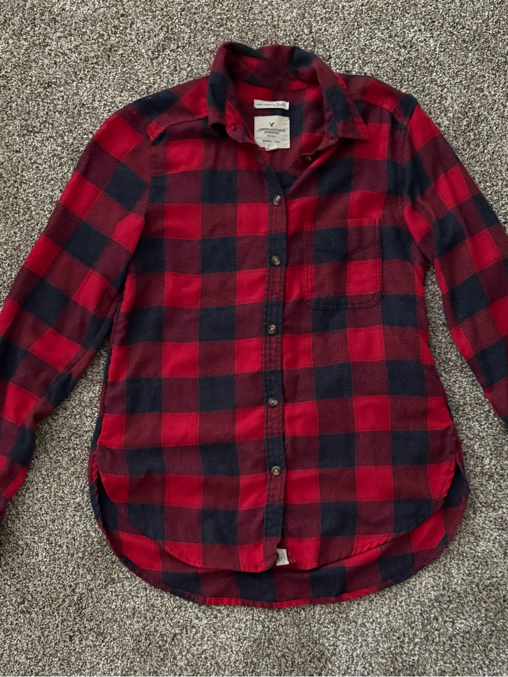 Lot of 15 American Eagle Outfitters Flannels Plaid Button-Down Shirts - Picture 5 of 16